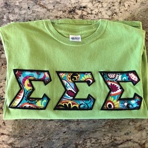 Tri Sigma Letters shirt